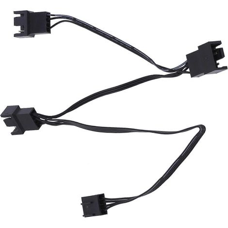 Optimiert den Luftstrom: 4-Pin-PWM-Gehäuselüfter-Verlängerungskabel, 4-Pin-PWM-Lüfter-Splitterkabel mit 3 Anschlüssen, Multilüfteranschluss, mehrfarbig (1/5)