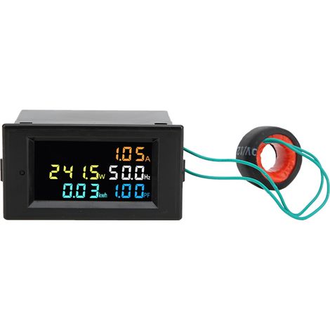 Tensiomètre numérique multifonction AC LED SPM003AC380V - Moniteur de puissance, voltmètre, ampèremètre, mesure d'énergie pour tableau électrique (1/5)