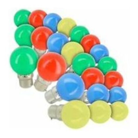 Lot de 24 Ampoules LED B22 Guirlande guinguette extérieur