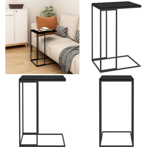 Beistelltisch Schwarz 40x30x59 cm Holzwerkstoff - Beistelltisch - Couchtisch - C-Design - Schwarz - Holzwerkstoff - Home & Living (1/5)