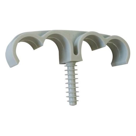 Fissaggio di condotti e tubi ING FIXATION Anello di fissaggio quadruplo - Ø 20 mm - Confezione da 50 - A302500