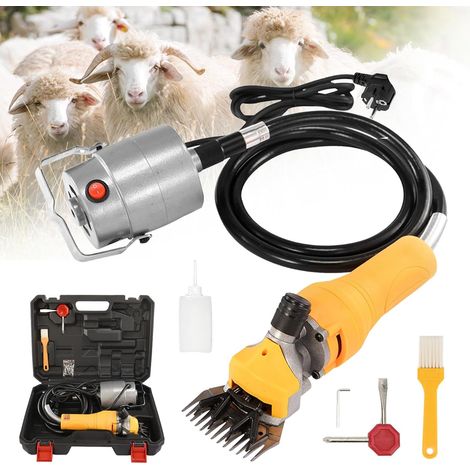 Schafschermaschine, 1000W elektrische Schermaschine für Pferde mit leistungsstarkem Motor und 2,8m Netzkabel, 13-Zahn-Scherköpfe, 2400 U/min, für Schafe, Ziegen und Alpakas