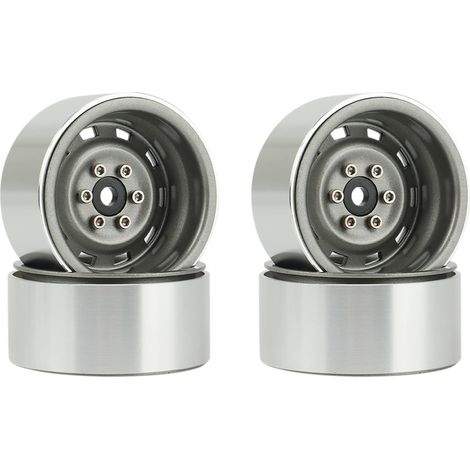 Lot de 4 moyeux 1.9 en métal Beadlock pour 1/10 RC Crawler Axial SCX10 90046 AXI03007 TRX4 D90,2 (1/5)