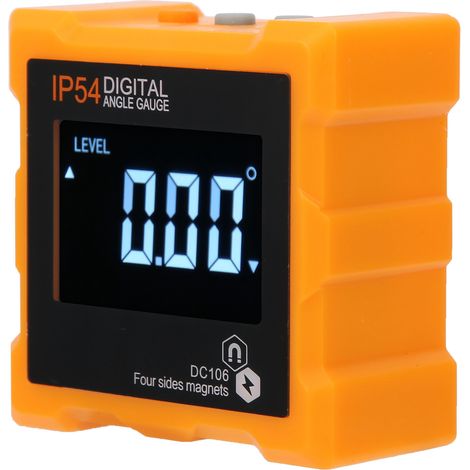Rapporteur d'angle numérique LCD, inclinomètre IP54 avec aimant pour mesures industrielles (1/5)