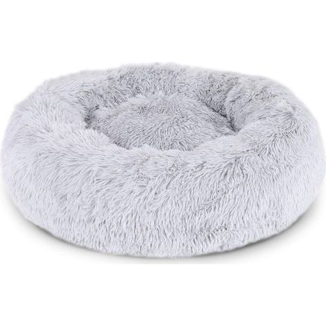 Panier rond pour chien coussin pour chat panier donut Ø 40 cm (S) Gris clair-Fei Yu (1/5)