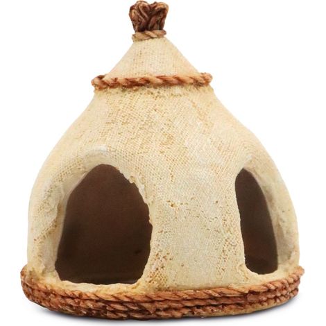 Set 2 pezzi Amtra Deko Sahara Capanna decorazione per acquario