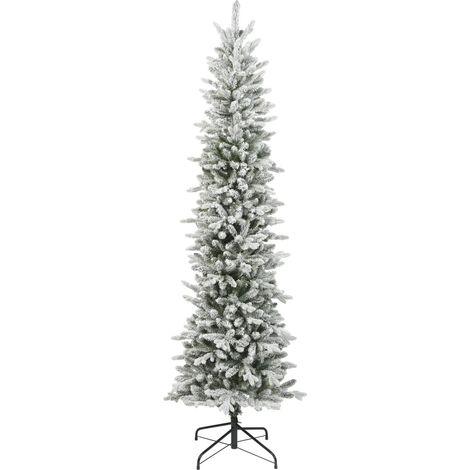 Albero di Natale Slim Fir verde innevato Ø55 × H180 cm (1/4)