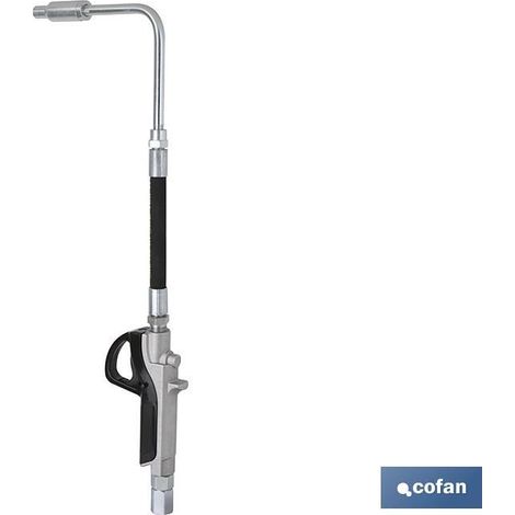 COFAN pistola lubricante 90° , Pistola lubricante de 90° de gran precisión para el control del flujo de lubricante. Dispone de una manguera flexible y una boquilla antigoteo 90° pa