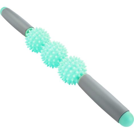 Bâton de yoga, rouleau musculaire, balle à picots anti-cellulite pour le dos, les bras, les épaules et les jambes (vert) (1/5)