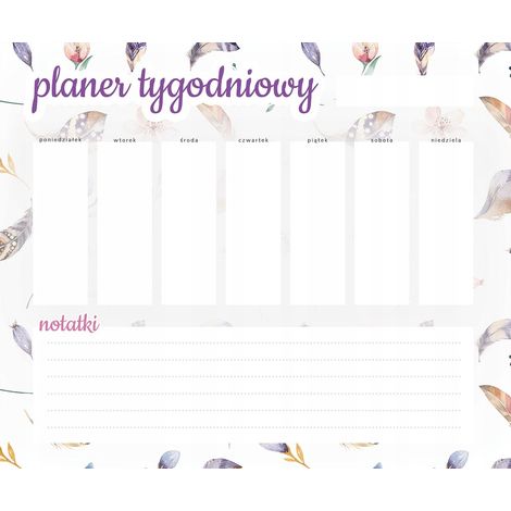 Planificador magnético semanal para nevera de 36x30 cm.
