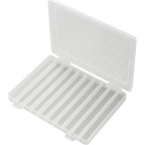 TRU COMPONENTS PP10-01 Sortimentskasten (L x B x H) 252 x 175 x 20 mm Anzahl Fächer: 10 feste Untert