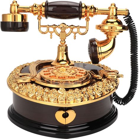 Vintage-Herz-Musikdosentelefon, Geburtstagsgeschenk, Heimdekoration (1/5)