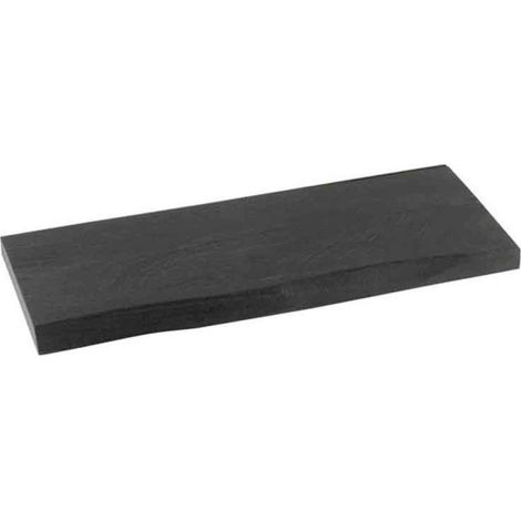 Étagère Murale en Bois "Gérard" 70cm Noir (1/2)