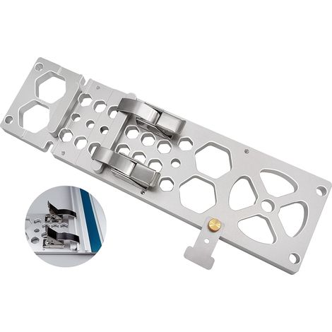 Rail de guidage à angle droit à 90° 340 mm, scie à voile, pince de guidage électrique pour scie circulaire pour le travail du bois, compatible avec les rails de guidage (1/5)