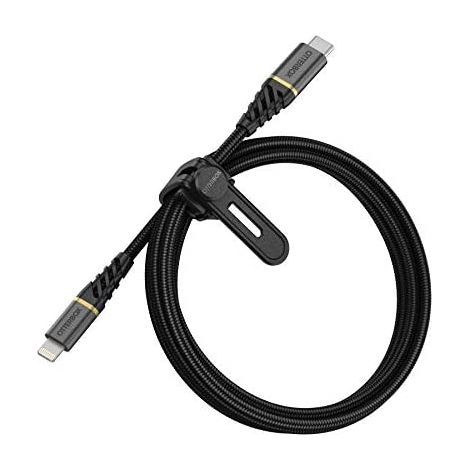OtterBox Premium Cable USB C-Lightning 1M USB-PD, schwarz (1/5)
