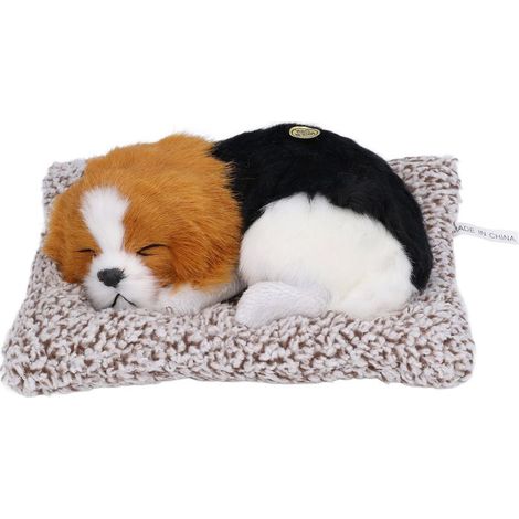 Chien endormi réaliste, adorable chien endormi, jouet pour enfants, décoration, cadeau pour garçons et filles, beagle. (1/5)