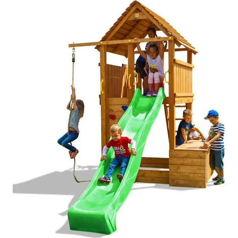 Fungoo FORTRESS Toybox in legno con scivolo