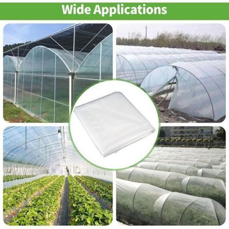 Bâche en polyéthylène extra épaisse 2 m x 10 m, housse anti-poussière pour meubles, bâche de protection transparente pour Femeo (1/4)