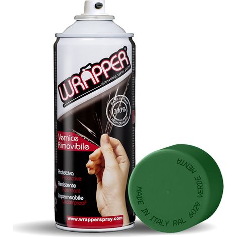 Wrapper, pellicola spray rimovibile, 400 ml - Verde menta - Ral 6029