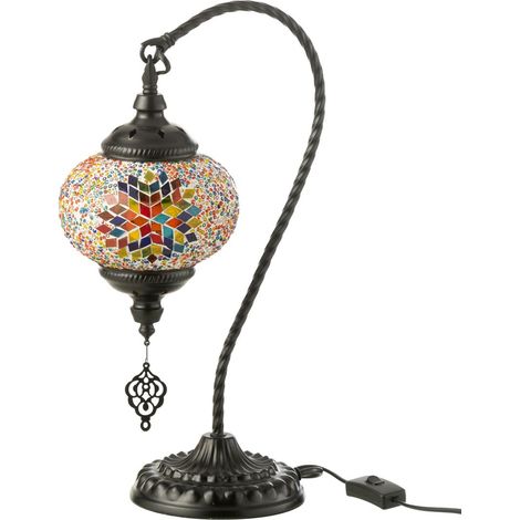Lampe à Poser Mosaïque Design "Neal" 44cm Multicolore (1/3)