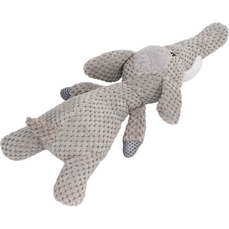 Plüschtier für Hunde, interaktiv zum Kauen, lindert Angstzustände, strapazierfähiges, weiches Quietschspielzeug für Welpen und Haustiere, Elefantenmotiv (1/5)