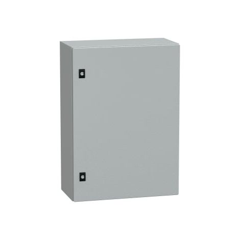Spacial CRN - cassetta in acciaio con piastra di montaggio - H700xL500xP250mm - telaio pieno - NSYCRN75250P