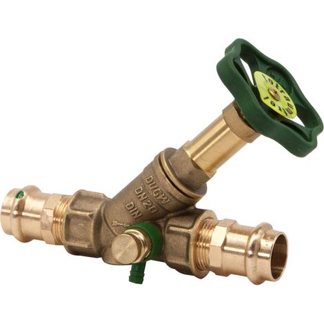 Verrouille la vanne d&39écoulement libre 0015382200001 DN 20, 22 mm, IT, avec purge, tige non montante (1/3)