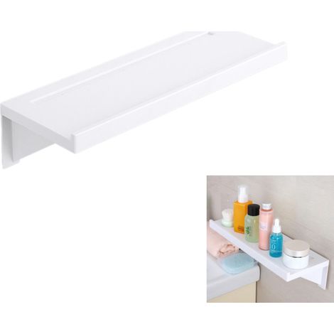 Étagère Adhésive Salle de Bain Multifonction pour Rangement Bureau Organisateur Support Téléphone et Accessoires (1/5)
