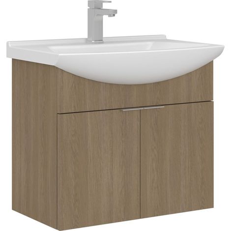 Mobile lavabo "Purus 65" - 65 x 50 x 58 cm - Rovere Sonomo (1/3)