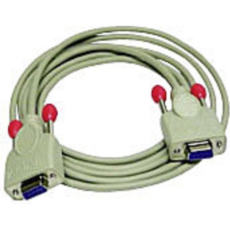 LINDY Seriell Anschlusskabel [1x D-SUB-Buchse 9pol. - 1x D-SUB-Buchse 9pol.] 5.00 m Grau