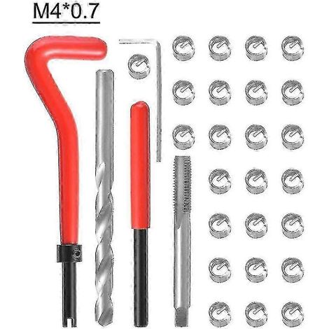 Kit de réparation de filetage métrique 30 pièces M3 M4 M7 M9 M11 Helicoil Car Pro Coil Tool M111.5 (1/5)
