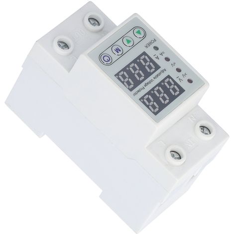 Relais protecteur de tension AC220V avec affichage LED intelligent, 63 A, pour la protection contre les surtensions et les sous-tensions domestiques. (1/5)