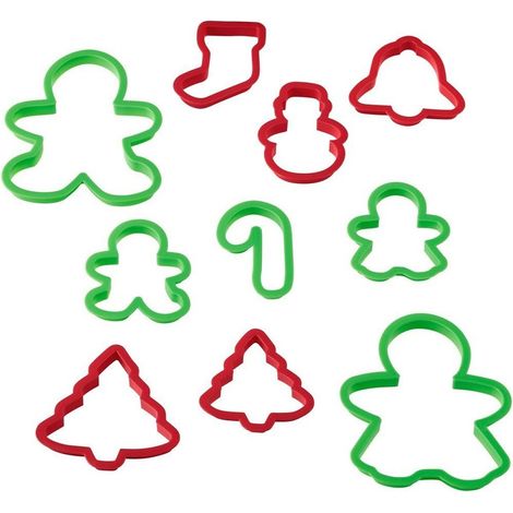 Emporte-pièce plastique Noël x10 - Wilton (1/2)
