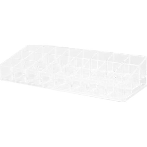 Porte-maquillage Organisateur De Bureau Pot De Maquillage Transparent Étui De Rangement Pour Gloss à Lèvres Boîte à Vernis à Ongles (1/5)