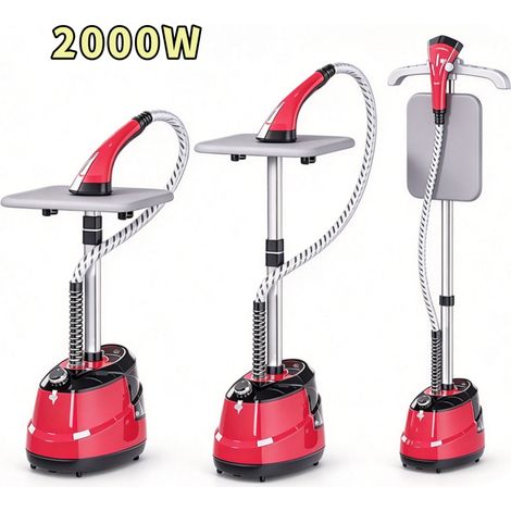 Defroisseur Vapeur Vertical, Machine à repasser à vapeur suspendue, 2000W, Réservoir d'eau de 2L, 3 vitesses, pour divers textiles (1/5)