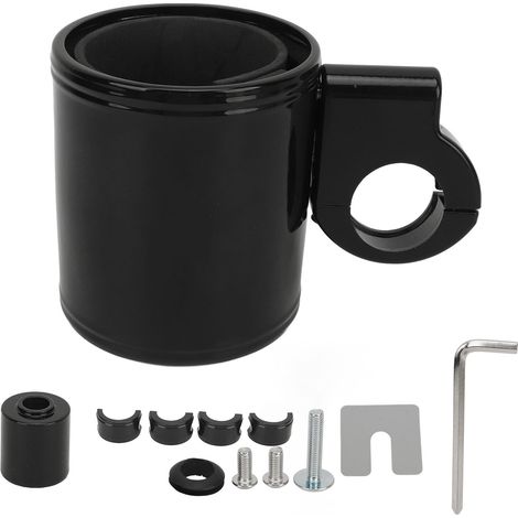 Porte-gobelet de guidon de moto en alliage d'aluminium, réglable, pour gobelets et bouteilles d'eau, compatible avec les quads. (1/5)