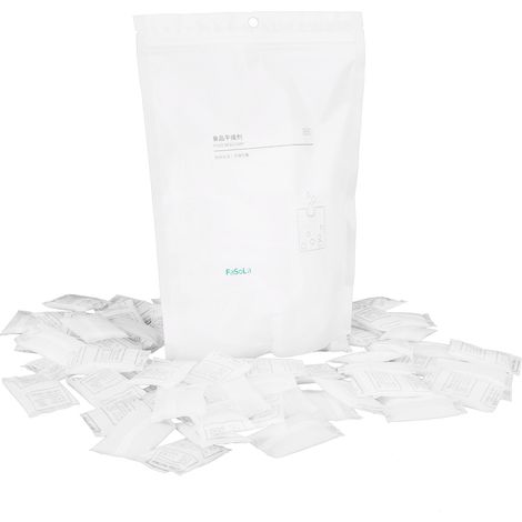 2 Sachets de Gel de Silice Absorbant l'Humidité - 60 Sachets par Paquet - Anti-Moisissure pour Aliments (1/5)