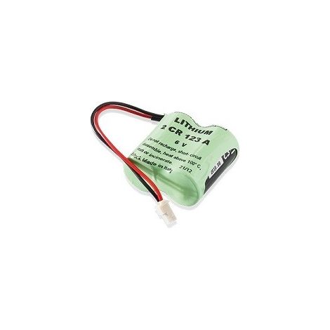 Exalium Premium – Pile 6V 2 CR123A lithium – Compatible émetteur CARDIN TXQPRO – Haute performance – Longue durée