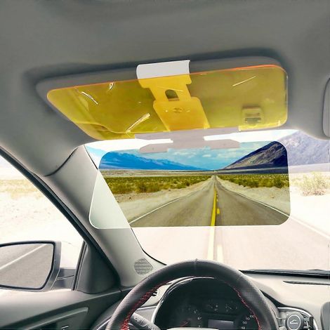 Rallonge de pare-soleil de voiture, pare-soleil 2 en 1 anti-éblouissement et protection UV