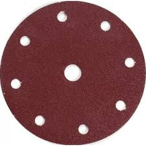 Disco abrasivo 8+1 fori per levigatrice 150 mm - 50pz - 180