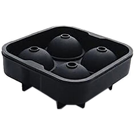 Moule à glaçons sphériques en silicone pour whisky, grand format, 4 compartiments. (1/5)
