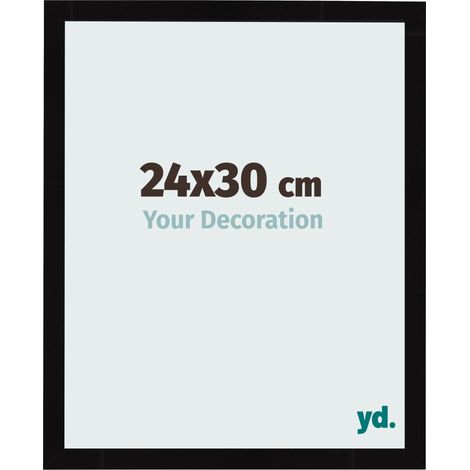 yd. - Cadre photo 24x30 - Noir Brillant - MDF - Bologna (1/5)