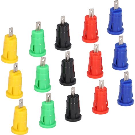 Prise banane 10 paires, type de sécurité 4 mm, bonne transmission, résistante à la corrosion, accessoires de test électrique (1/5)