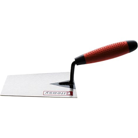 Tileasy 180mm Bucket Trowel with Carbon Steel Blade and Soft Grip Handle - BTR