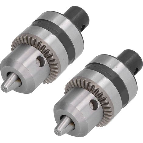 Mandrin de Perçage 3 Mâchoires en Alliage Léger avec Clé et Adaptateur 1/2" pour Perceuse (1/5)