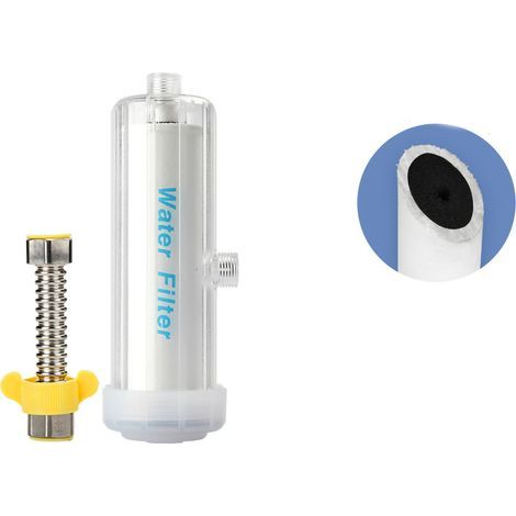 Filtre Douche à Charbon Actif pour une Peau Saine - Filtre à Eau de Douche Efficace avec Filtre Composite Coton-Charbon (1/5)