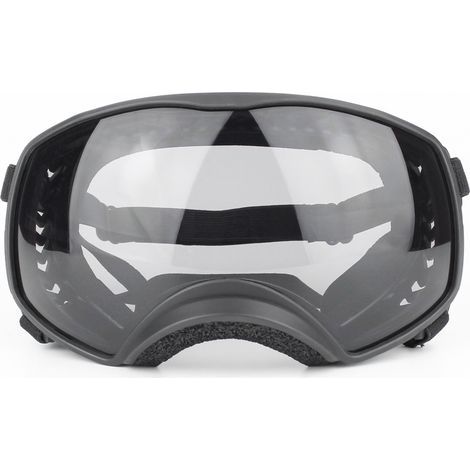 Transparent goggles for large dogs, suitable for medium and large dogs, summer UV protection pet goggles, winter snow protection goggles, transparent version. (1/3)
