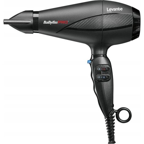 Babyliss Pro Levante Ionic Professional Hair Dryer de Professional Black 2100w (1/3)