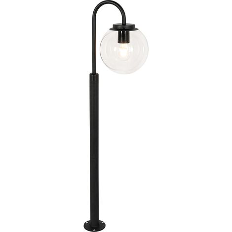 QAZQA Lanterna moderna nera con plastica 104 cm IP44 - Sfera