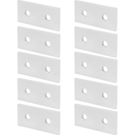 10 plaques de jonction plates en aluminium, renfort de connexion vertical, outil 3030-2 trous (1/5)